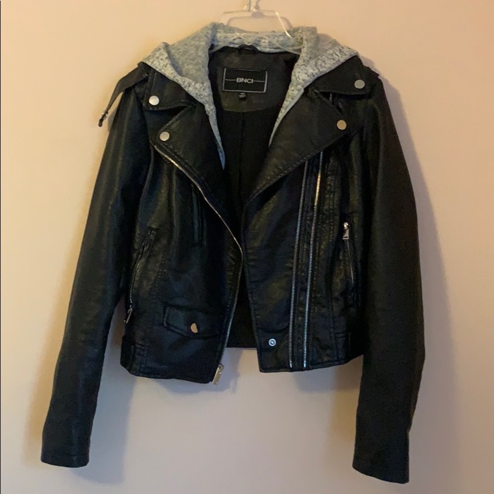 Black Faux Leather Jacket